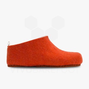 Chausson Vivobarefoot MIM Felt Femme Orange | FR099RX