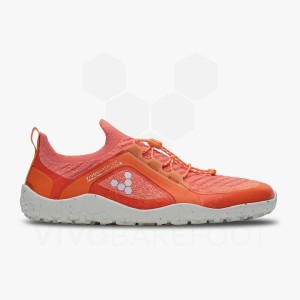 Chaussure Trail Running Vivobarefoot Primus Trail Knit FG Femme Rouge | FR201TL