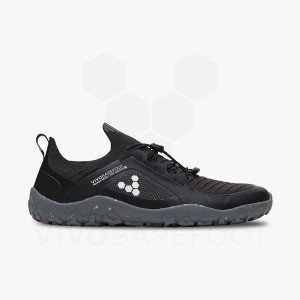 Chaussure Training Vivobarefoot Primus Trail Knit FG Homme Obsidienne Grise | FR333RX