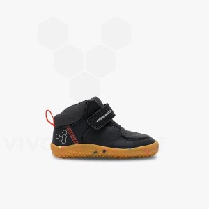 Chaussure Vivobarefoot Primus Ludo Hi Bambin Enfant Obsidienne | FR034EI