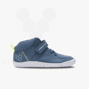 Chaussure Vivobarefoot Primus Ludo Hi Juniors Enfant Indigo | FR027LQ