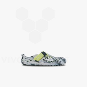 Chaussure Vivobarefoot Ultra Bloom Preschool Enfant Obsidienne Blanche | FR051NN