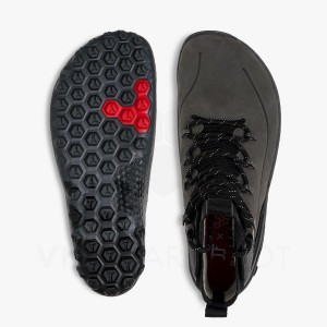 Chaussure de Randonnée Vivobarefoot Tracker Decon FG2 JJF Homme Obsidienne Grise Foncé | FR418KW