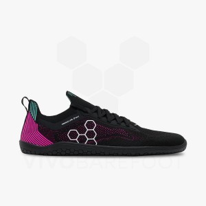 Chaussures Running Route Vivobarefoot Primus Lite Knit Homme Obsidienne Rose | FR382UK