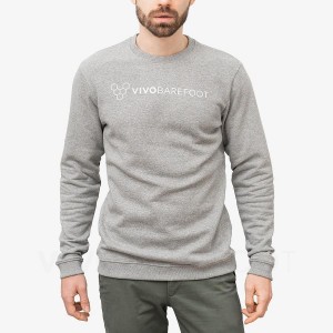 Sweatshirt Vivobarefoot Rapanui Homme Grise | FR272AS