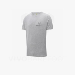 T Shirts Vivobarefoot Rapanui Naturally Coloured T-shirt Femme Grise | FR098SZ