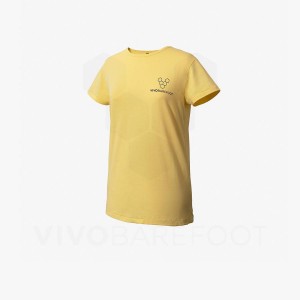 T Shirts Vivobarefoot Rapanui Sport Femme Jaune | FR093XG