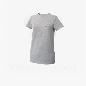 T Shirts Vivobarefoot Rapanui Sport Femme Grise | FR092YF