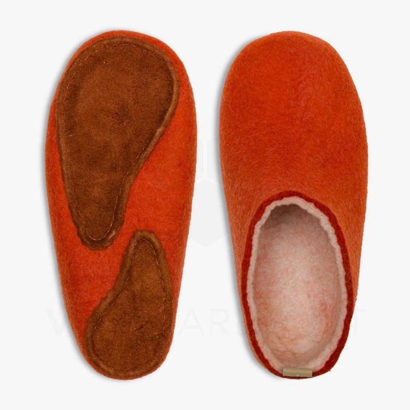 Chausson Vivobarefoot MIM Felt Femme Orange | FR099RX