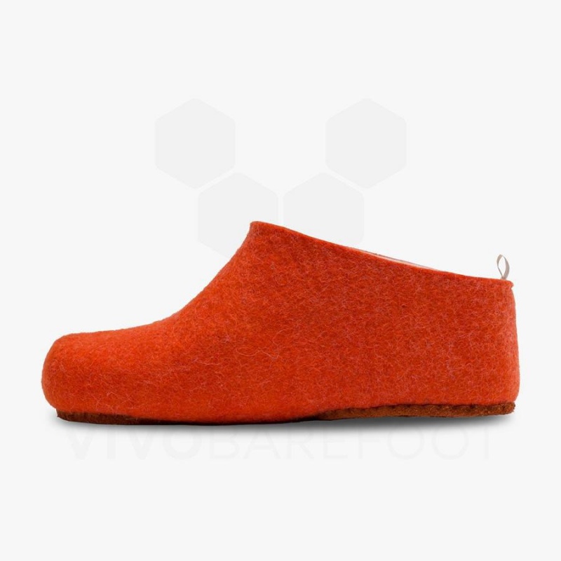 Chausson Vivobarefoot MIM Felt Femme Orange | FR099RX