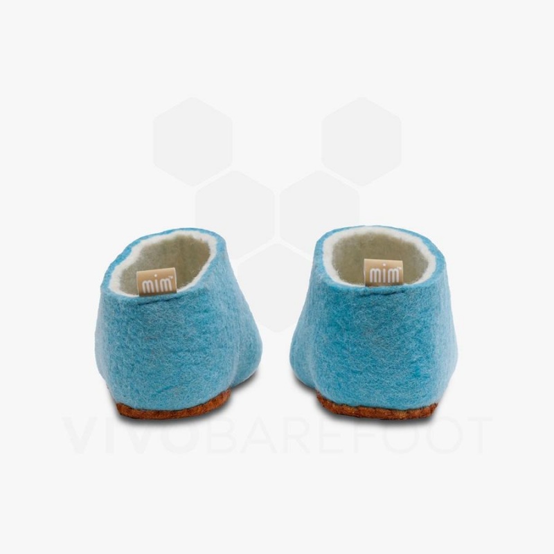 Chausson Vivobarefoot MIM Felt Femme Turquoise Clair | FR100QC