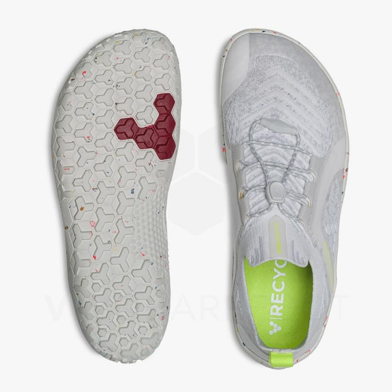 Chaussure Trail Running Vivobarefoot Primus Trail Knit FG Femme Blanche | FR203RX