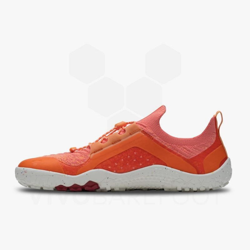 Chaussure Trail Running Vivobarefoot Primus Trail Knit FG Femme Rouge | FR201TL