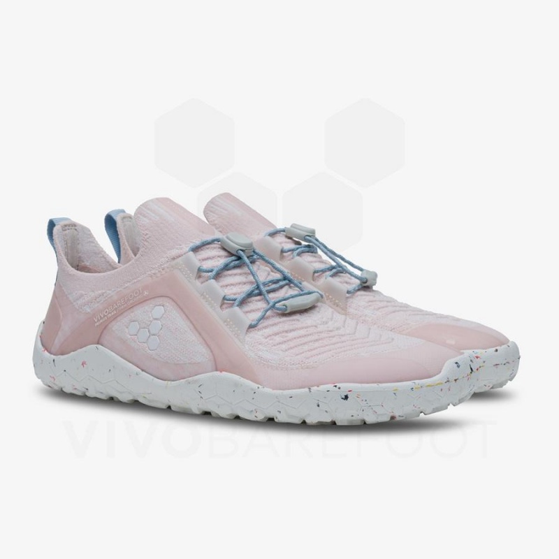 Chaussure Trail Running Vivobarefoot Primus Trail Knit FG Femme Rose | FR199VJ