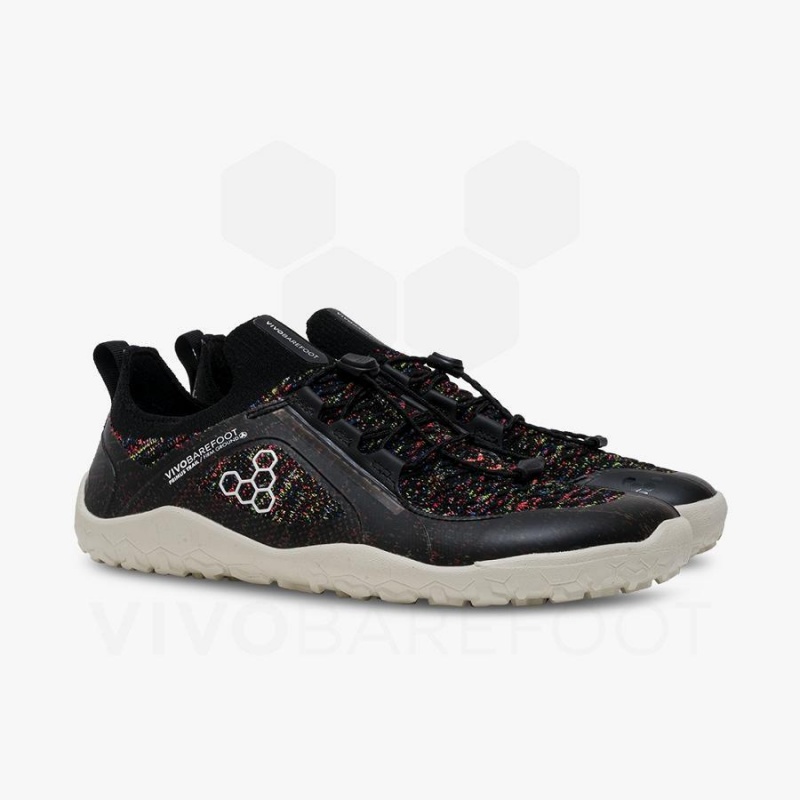 Chaussure Trail Running Vivobarefoot Primus Trail Knit FG Femme Noir | FR198WH