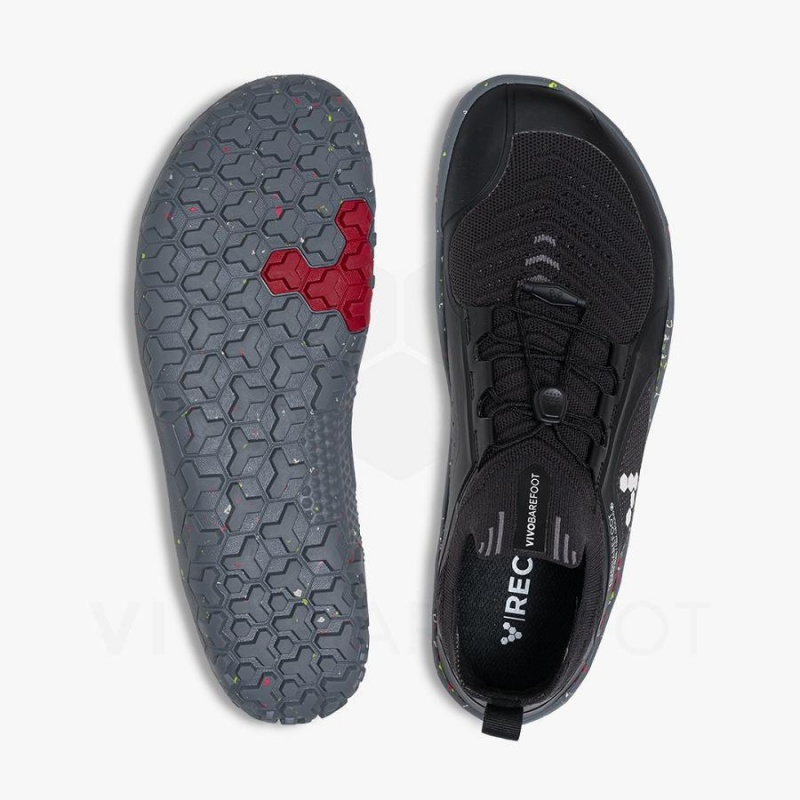 Chaussure Trail Running Vivobarefoot Primus Trail Knit FG Homme Obsidienne Grise | FR370GY