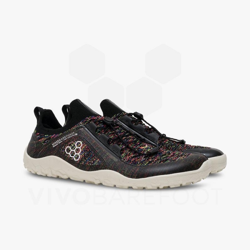 Chaussure Trail Running Vivobarefoot Primus Trail Knit FG Homme Noir | FR368IR