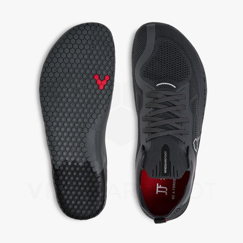 Chaussure Training Vivobarefoot PREORDER 'PRIMUS LITE KNIT JJF' Femme Obsidienne Grise Foncé | FR178QC