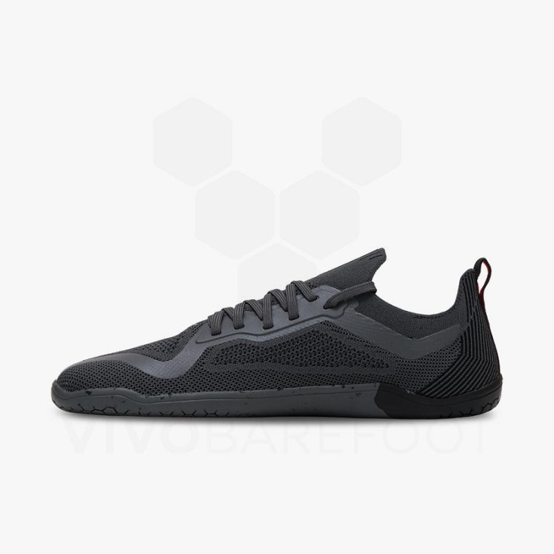 Chaussure Training Vivobarefoot PREORDER 'PRIMUS LITE KNIT JJF' Femme Obsidienne Grise Foncé | FR178QC