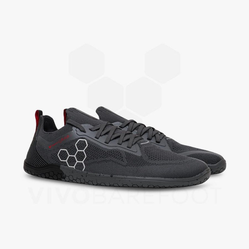 Chaussure Training Vivobarefoot PREORDER 'PRIMUS LITE KNIT JJF' Femme Obsidienne Grise Foncé | FR178QC