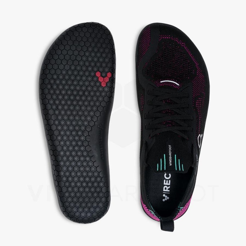 Chaussure Training Vivobarefoot Primus Lite Knit Homme Obsidienne Rose | FR338MM