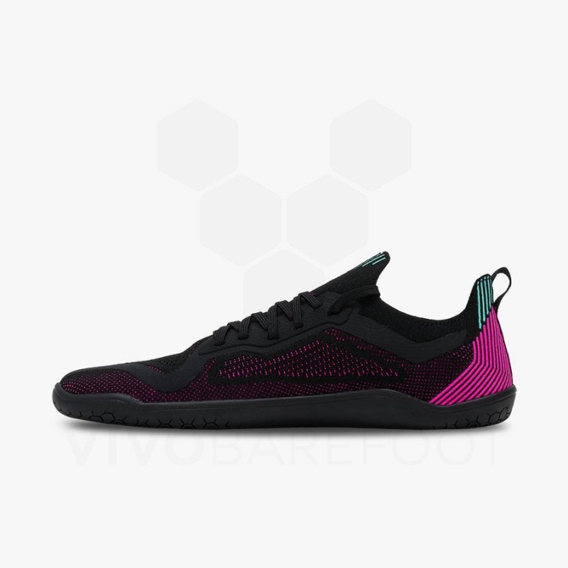 Chaussure Training Vivobarefoot Primus Lite Knit Homme Obsidienne Rose | FR338MM