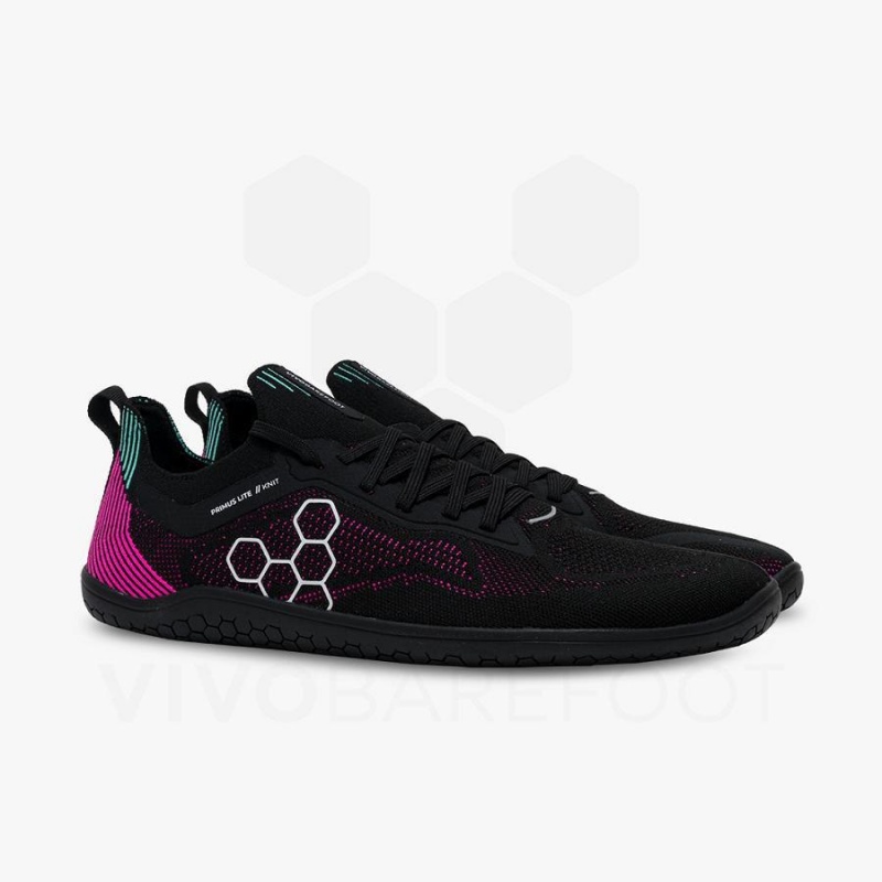 Chaussure Training Vivobarefoot Primus Lite Knit Homme Obsidienne Rose | FR338MM