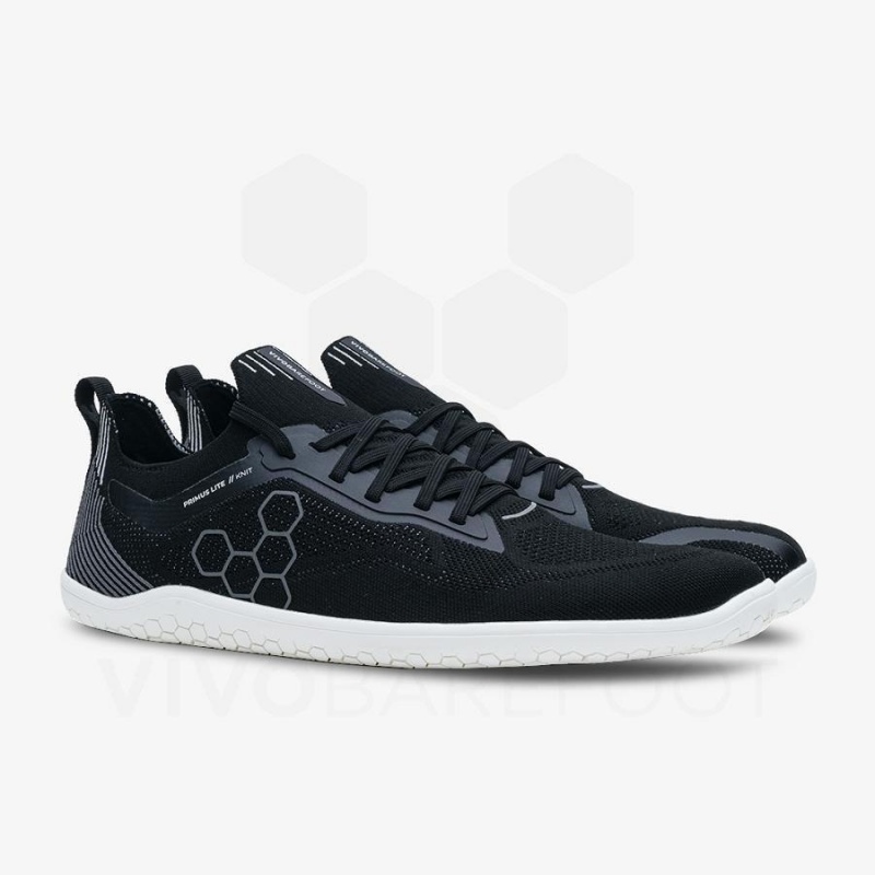 Chaussure Training Vivobarefoot Primus Lite Knit Femme Obsidienne | FR184KW