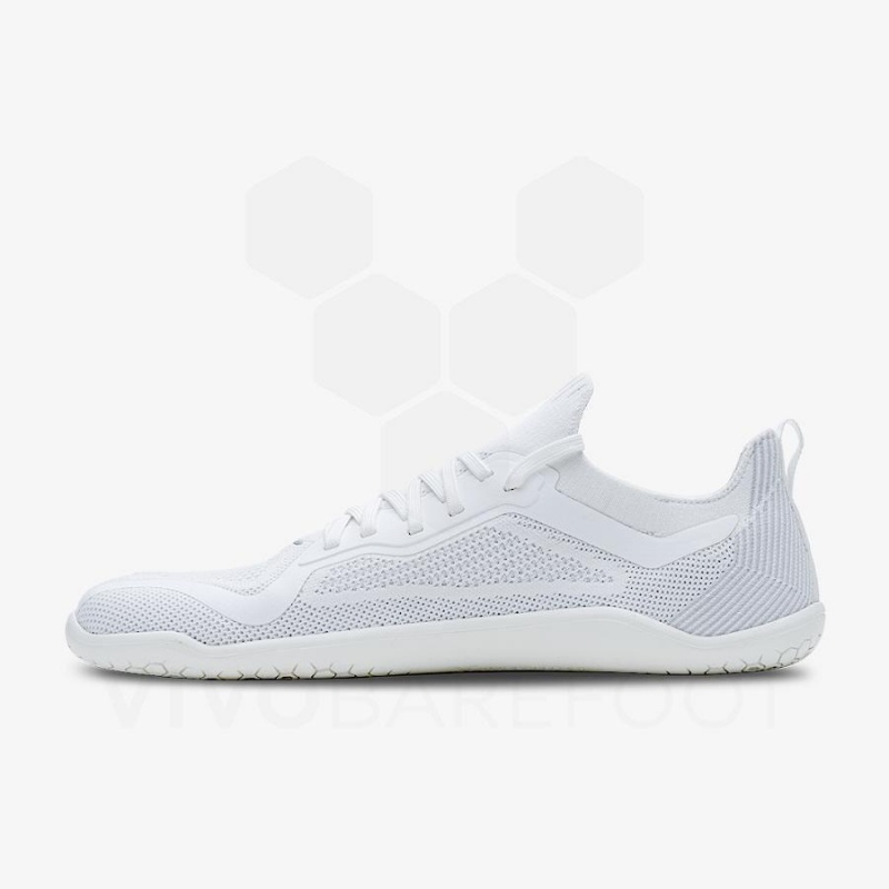 Chaussure Training Vivobarefoot Primus Lite Knit Femme Blanche | FR183LQ