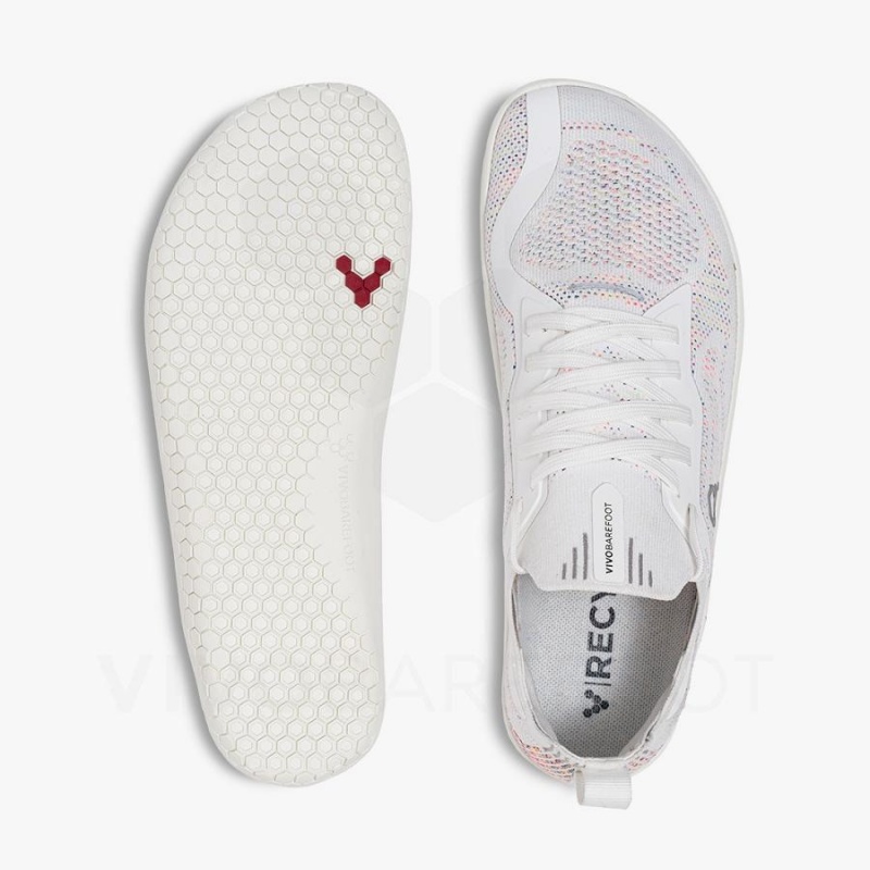 Chaussure Training Vivobarefoot Primus Lite Knit Femme Blanche | FR181NN