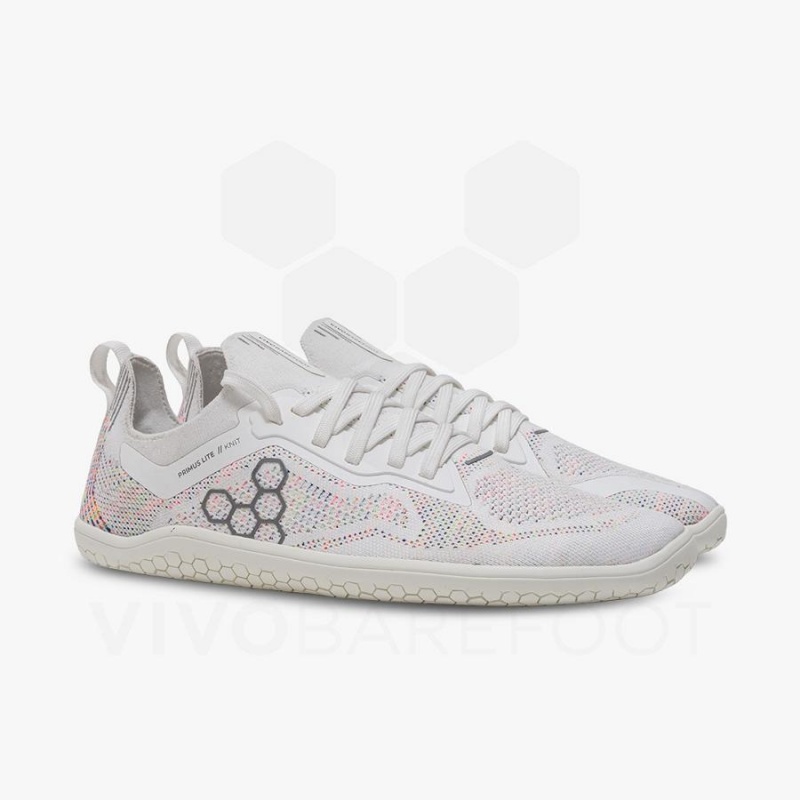 Chaussure Training Vivobarefoot Primus Lite Knit Femme Blanche | FR181NN