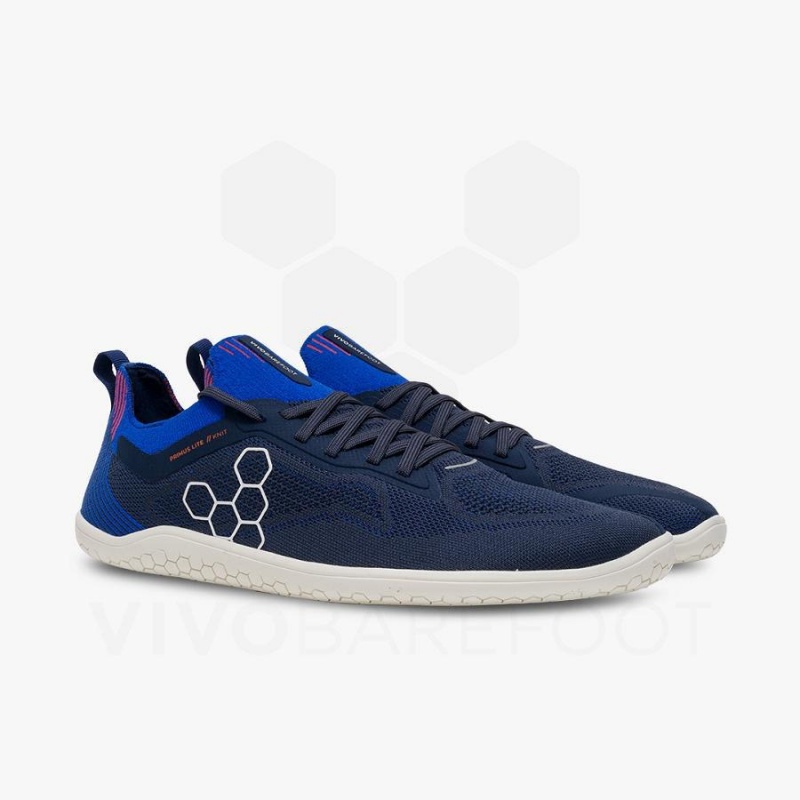 Chaussure Training Vivobarefoot Primus Lite Knit Homme Bleu Marine | FR345FU