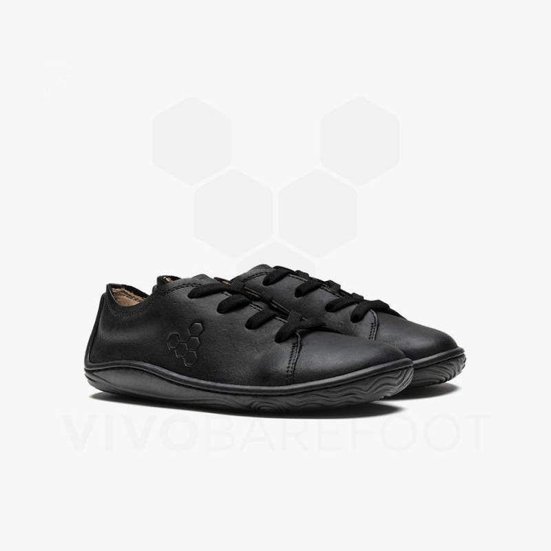 Chaussure Vivobarefoot Addis School Enfant Obsidienne | FR061DO