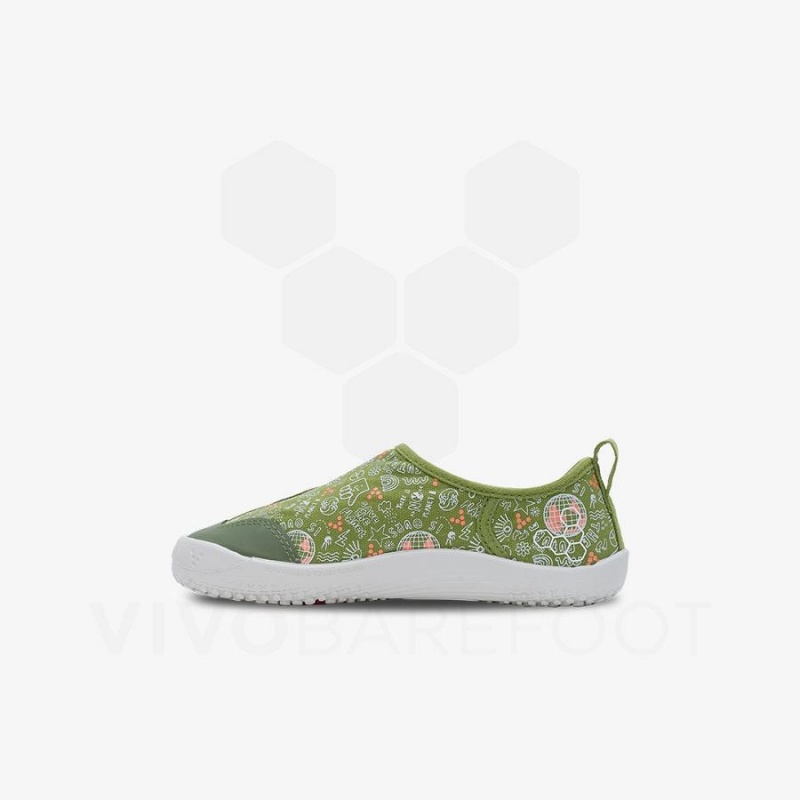 Chaussure Vivobarefoot Gaia Preschool Enfant Vert | FR056IR