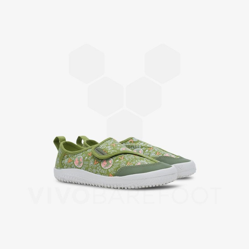 Chaussure Vivobarefoot Gaia Preschool Enfant Vert | FR056IR