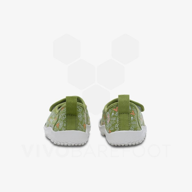 Chaussure Vivobarefoot Gaia Preschool Enfant Vert | FR056IR