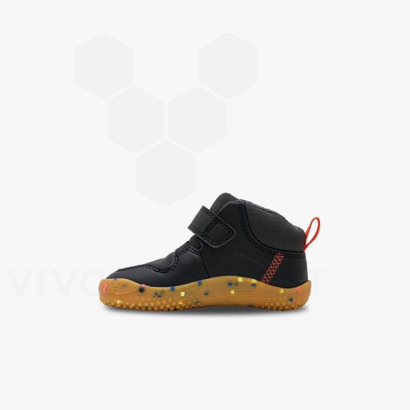 Chaussure Vivobarefoot Primus Ludo Hi Bambin Enfant Obsidienne | FR034EI