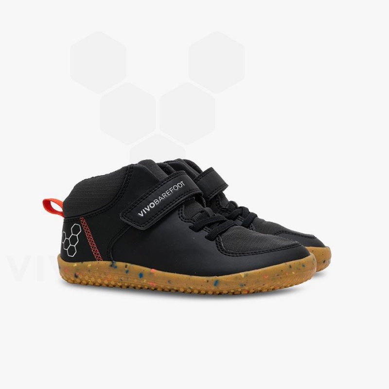 Chaussure Vivobarefoot Primus Ludo Hi Enfant Obsidienne | FR030IR