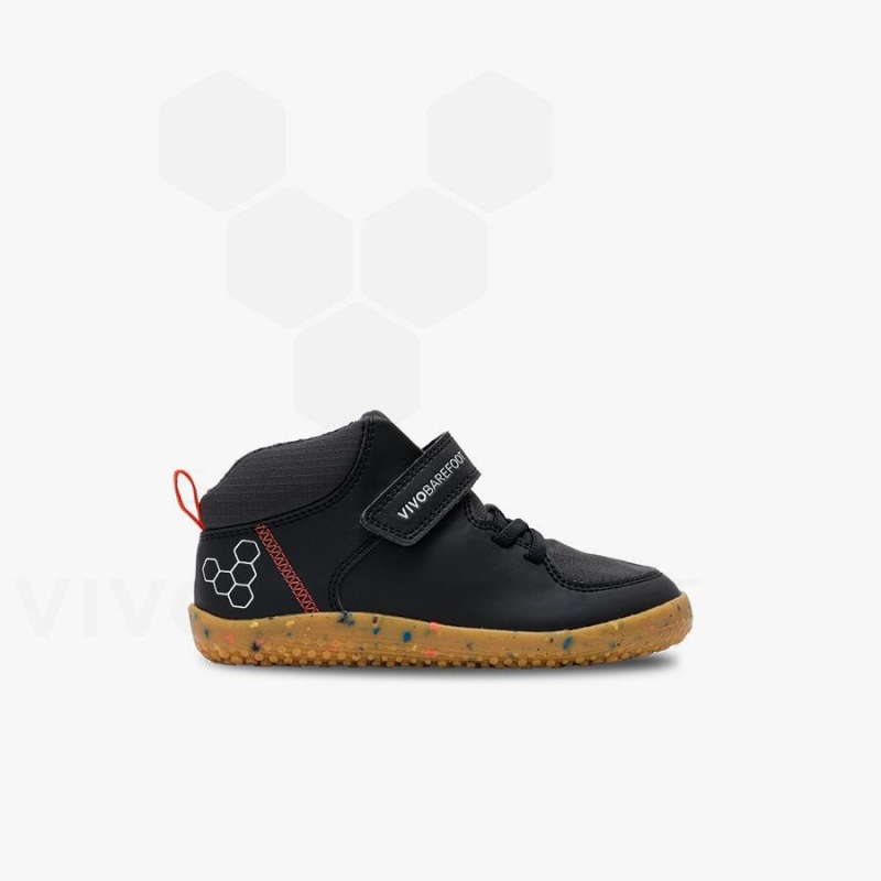 Chaussure Vivobarefoot Primus Ludo Hi Enfant Obsidienne | FR030IR