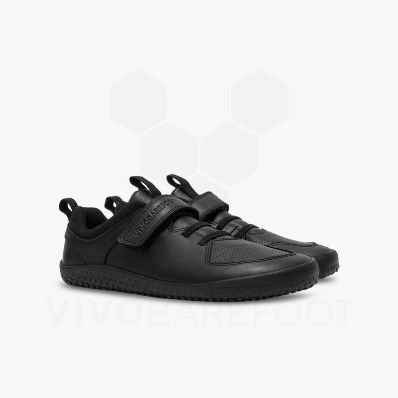 Chaussure Vivobarefoot Primus Ludo School Juniors Enfant Obsidienne | FR062CP