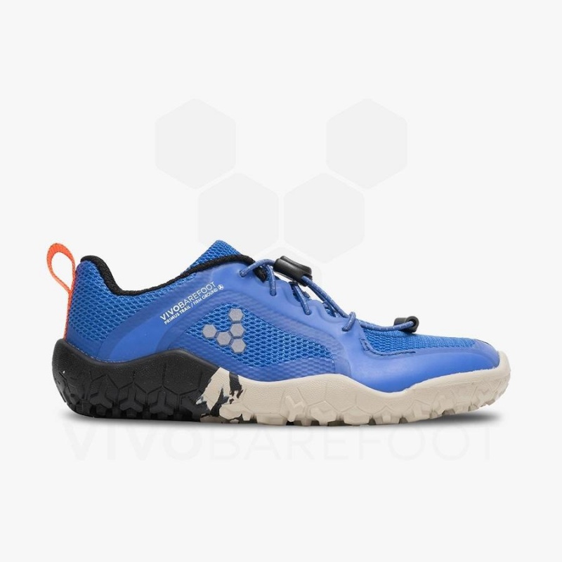 Chaussure Vivobarefoot Primus Trail II FG Preschool Enfant Bleu | FR088CP