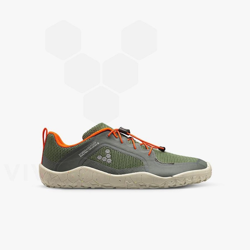 Chaussure Vivobarefoot Primus Trail II FG Juniors Enfant Vert | FR026MM