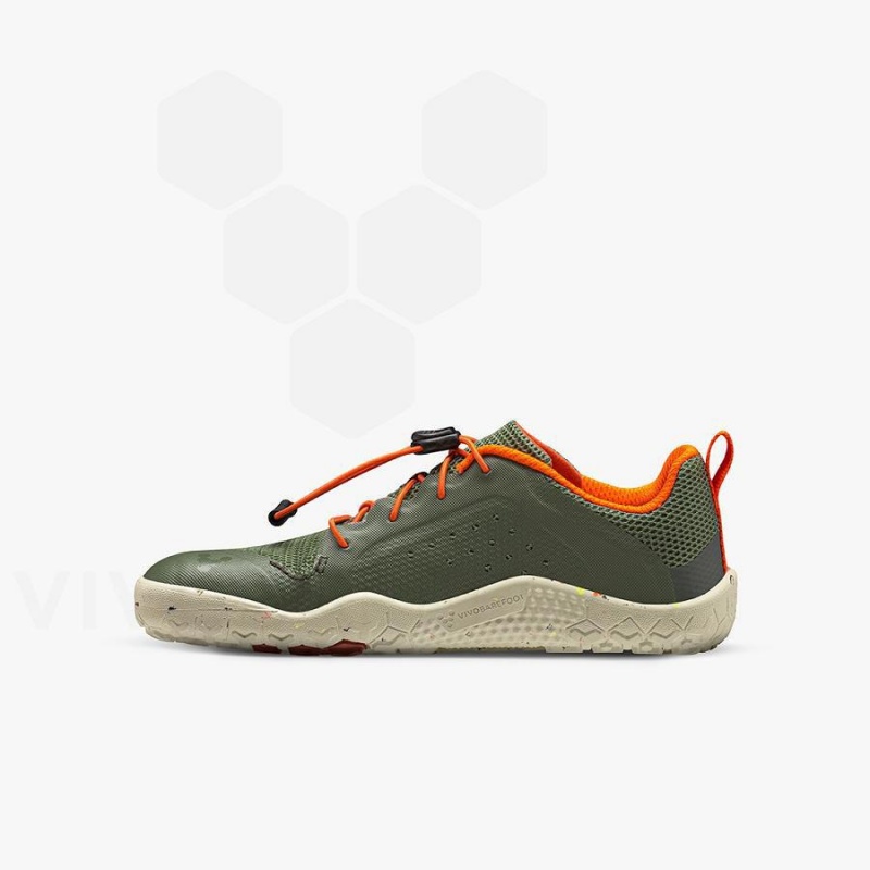 Chaussure Vivobarefoot Primus Trail II FG Enfant Vert | FR024OB