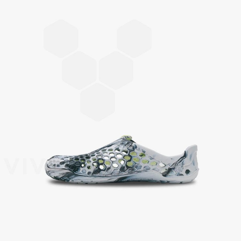 Chaussure Vivobarefoot Ultra Bloom Enfant Obsidienne Blanche | FR049PV