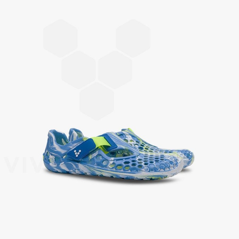 Chaussure Vivobarefoot Ultra Bloom Enfant Bleu Turquoise Clair | FR047RX