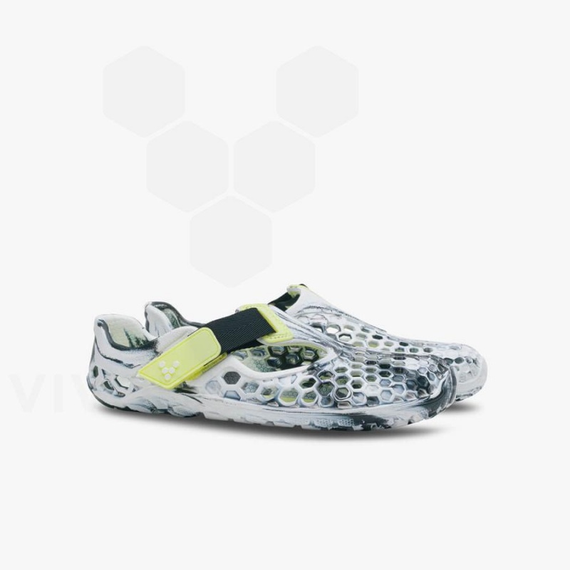 Chaussure Vivobarefoot Ultra Bloom Juniors Enfant Obsidienne Blanche | FR046SZ