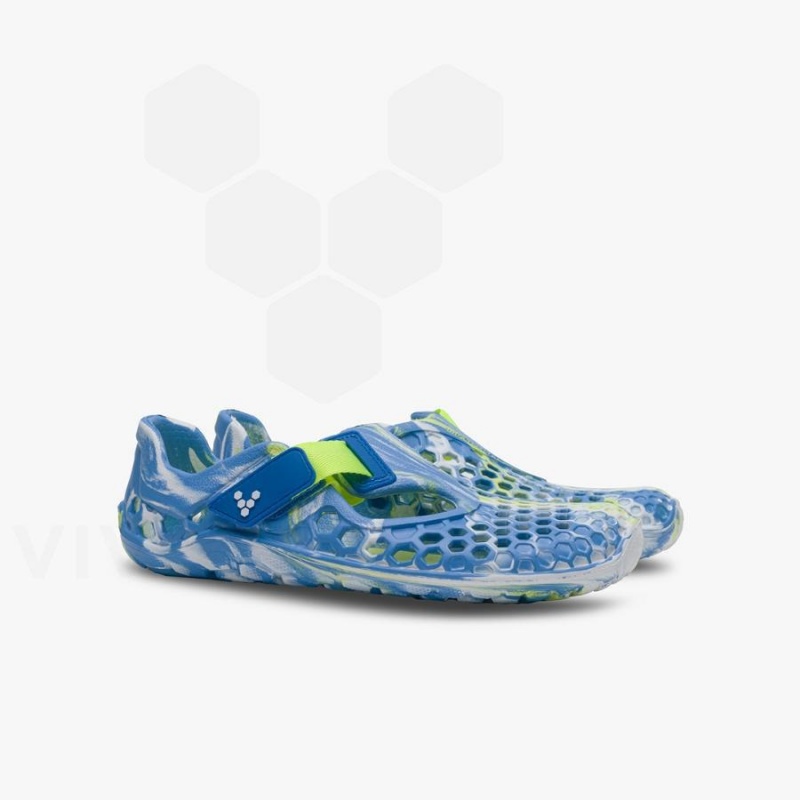 Chaussure Vivobarefoot Ultra Bloom Juniors Enfant Bleu Turquoise Clair | FR045TL