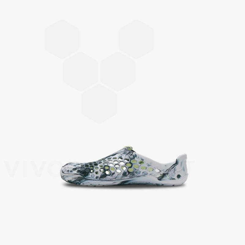 Chaussure Vivobarefoot Ultra Bloom Preschool Enfant Obsidienne Blanche | FR051NN