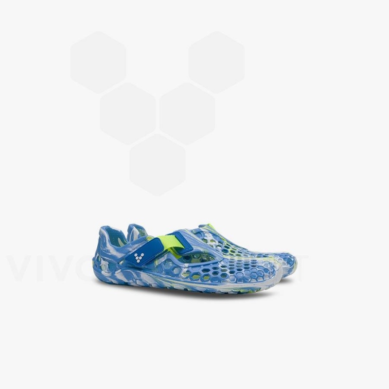 Chaussure Vivobarefoot Ultra Bloom Preschool Enfant Bleu Turquoise Clair | FR050OB