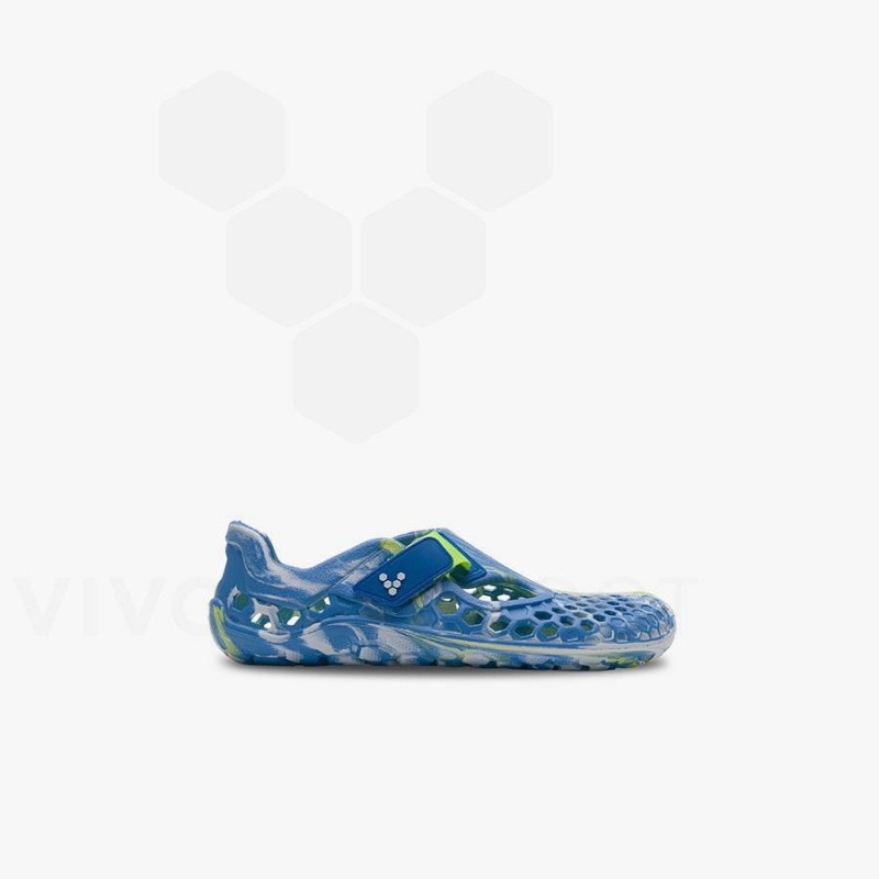 Chaussure Vivobarefoot Ultra Bloom Preschool Enfant Bleu Turquoise Clair | FR050OB